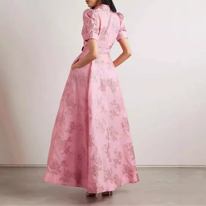Radiant Elegance: Luxury Slim-Fit Long Dress for Women